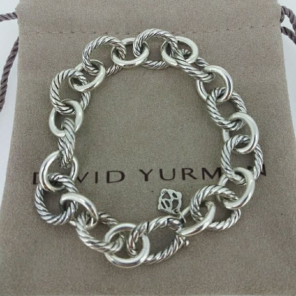David Yurman Jewelry - David Yurman Silver Oval Link Bracelet 7.5"